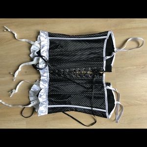 Polka dot corset top